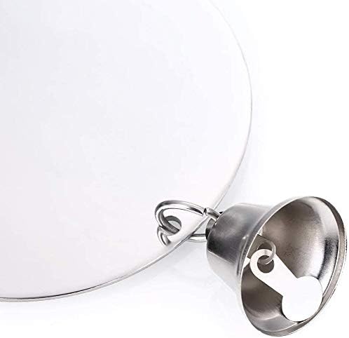 Bird Mirror Toy with Bell Swing Hanging Ringer Leather Mirror Toy Parrot Cage Accessories Decoration for Small and Medium Parakeet Cockatiel Finch Lovebird Conure Budgie Cockatoo African Grey (E)