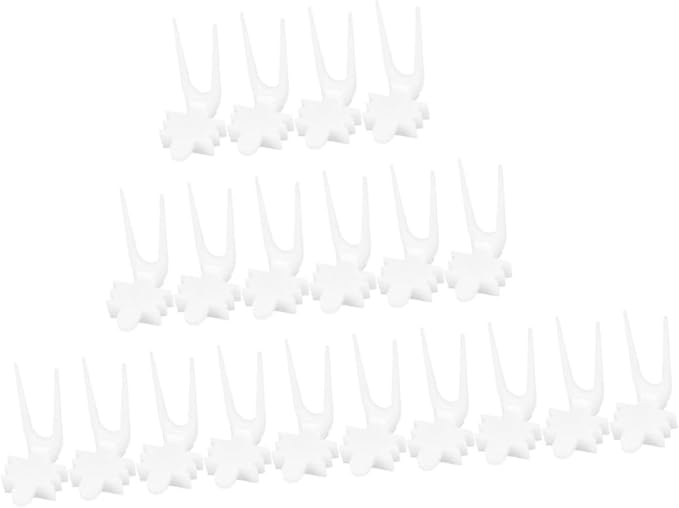 HANABASS 100pcs Bird Cage Food Holder Forks Vegetable Fixing Skewers for Birds Parrots Pets Easy to Install No Feeding