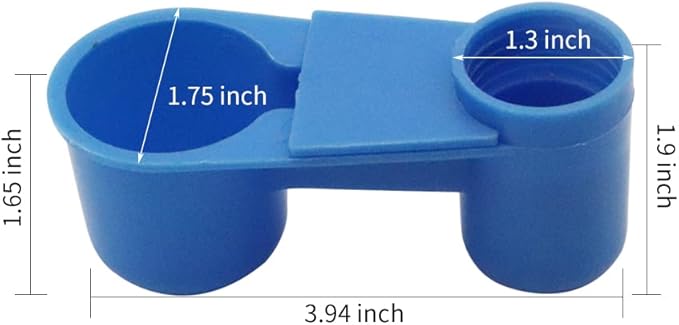 12Pcs Automatic Bird Drinker Feeder Plastic Soda Pop Water Bottle Cup or Pigeons Parrot Chicken Feeder Poultry Cage Cup Supplies (Blue)