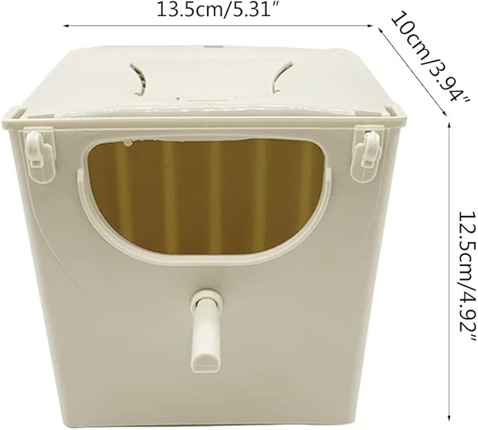 Parrot Breeding Box Hanging Bird Nest Bird Cage Plastic House Mating Box for Lovebird Parakeet Cockatiel Conure