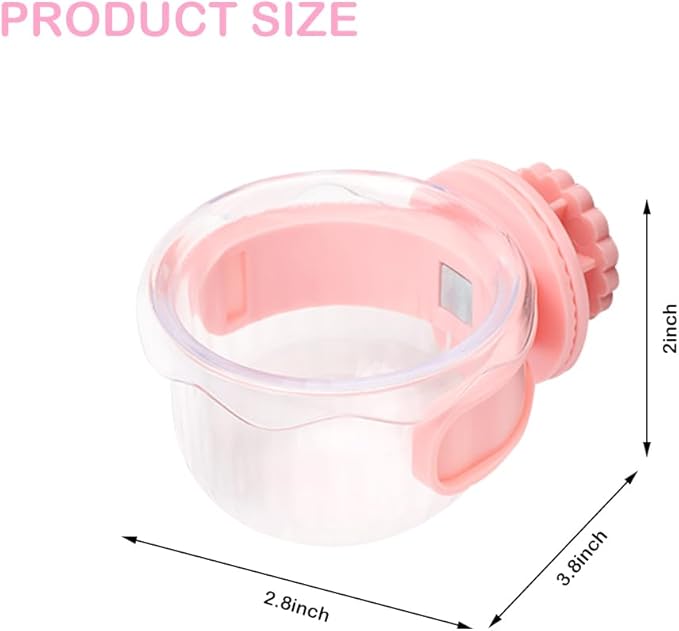 2 Pack Bird Feeding Dish Cup Water Bowl Cage Feeder Accessories for Canary Finch Parakeet Budgie Cockatiel Lovebird