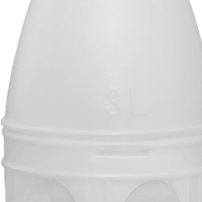 MagiDeal Bird Water Drinker/Quail Parakeet Dove Parrot Pigeon Water Dispenser Feeder with Hanging Handle/Bird Cage Accessories Waterer Large Capacity/, White 3L