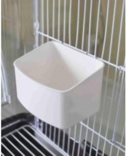 Pet Bird Cage Hanging Cups Food Water Feeders Large 8 oz Hamster Pigeon Quail Chicken Set of 4