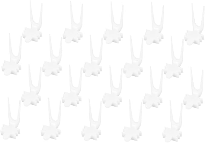 HANABASS 4sets Bird Food Holding Forks Parrot Forks Parrot Fruit Holders Pet Parrot Food Birdcage Accessories Vegetable Fixing Forks for Feeding 20pcs*4