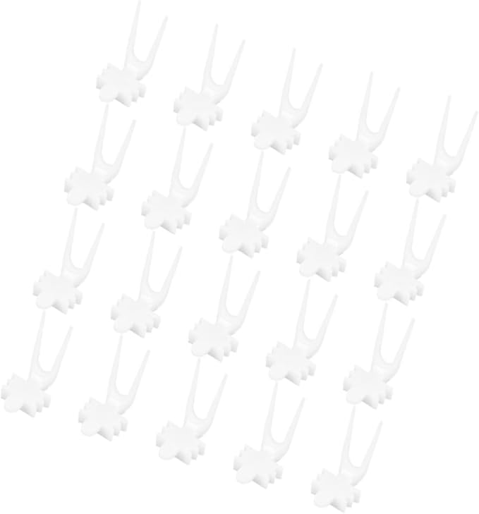 HANABASS 40pcs Bird Cage Food Holder Compact Fruit Vegetable Forks for Parrot Feeder Skewers for Animals Easy Installation Multi-Functional Bird Cage Accessory