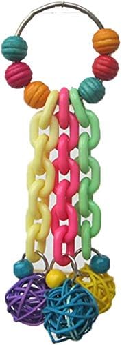 Litewoo Bird Rattan Balls Chew Toy Parrot Trim Beak for Parakeet Cockatiel Lovebird Budgie Finch Conure Canary Quaker Cage Accessories