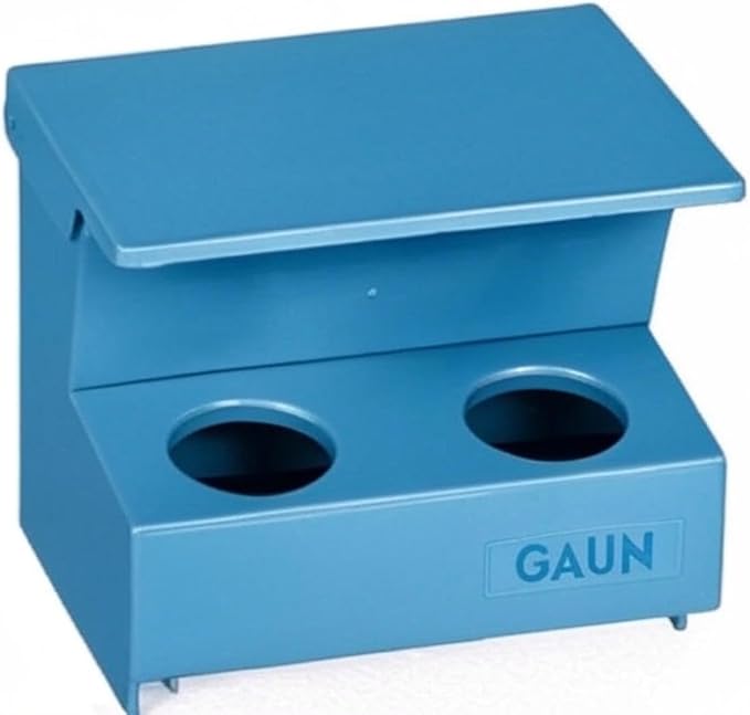 Pigeon Feeder Perch Automatic 2 Holes COMEDERO POSADERO AUTOMATICO 2 Huecos para PALOMAS GAUN RED Blue Green Gray Rojo Verde Azul Gris (Blue/Azul)