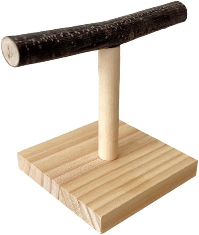 Bird Perch Stand, Bird Training Portable Tabletop Platform, Parrot Cage Toy Gym Accessories for Parakeets Cockatiels, Conures, Macaws, Finches Lovebirds