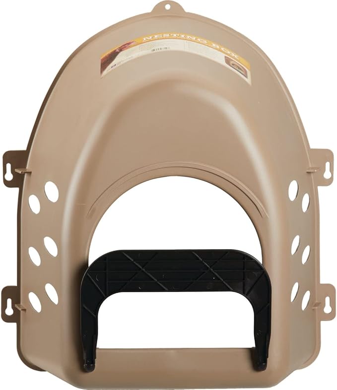 Farm Innovators Plastic Nesting Box with Perch