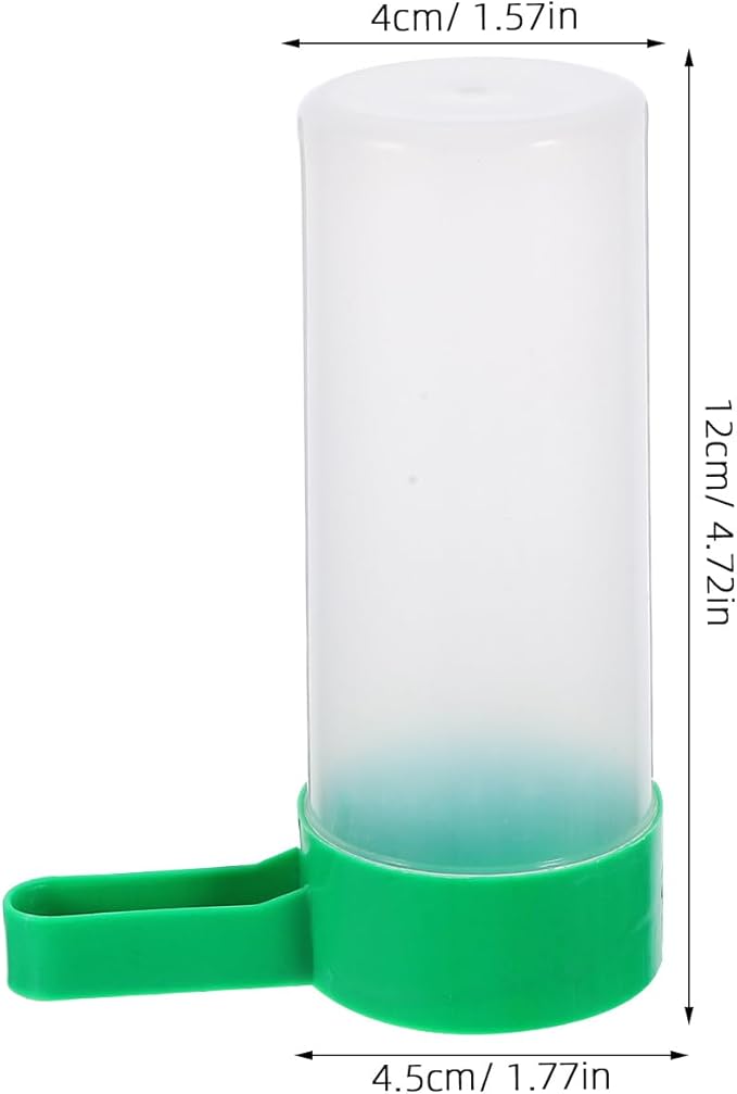 iplusmile Automatic Bird Water Feeder Cup Portable Parrot Drinking Dispenser Easy Clean Small Medium Birds Feeding Cup Size L