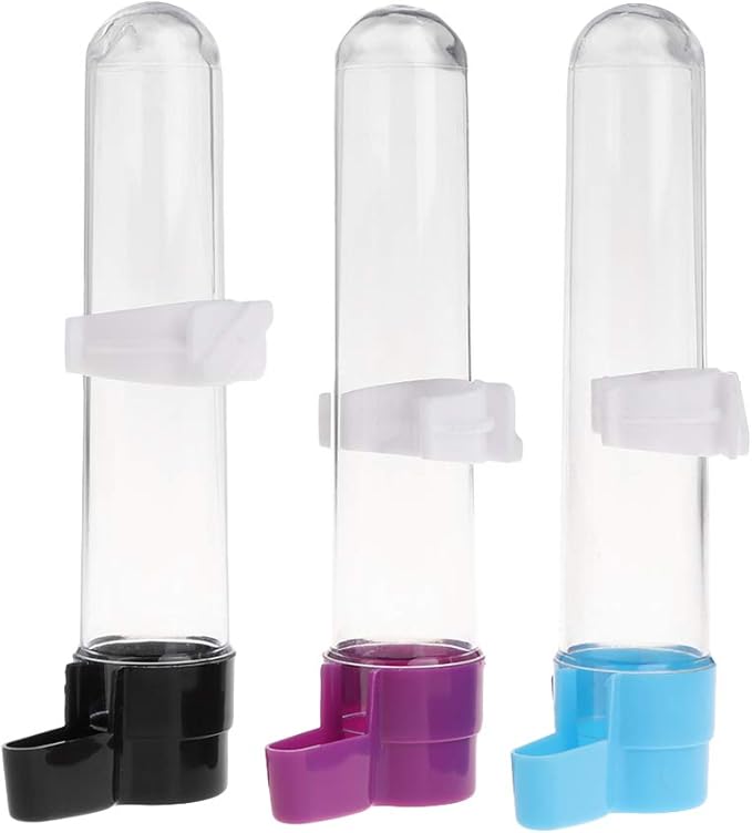 Bird Water Dispenser for Cage Automatic Parrot Waterer No Mess Parakeet Feeder Hanging Plastic Container Bird Feeders for The Garden Bird Feeders Stations with Stand Bird Feeder Hanging Bird Bird