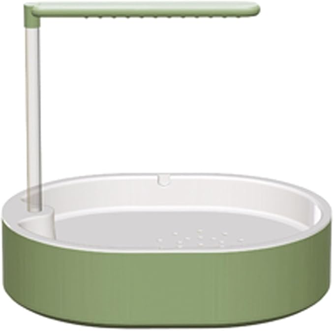 Parrot Shower, Automatic Parakeet Bird Bath for Cage Indoor,Parrot Bird Shower Budgie Bath Guard, Pet Accessory, Automatic Circulating Water Bathtub for Pet, Lovebird, Finches, Conure (Green)