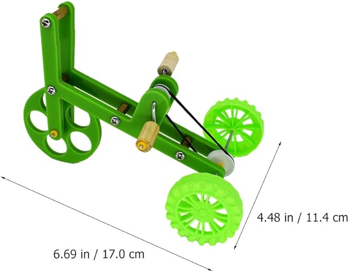 Balacoo Parrot Training Bike: Bird Intelligence Training Toy, Parrot Puzzle Bicycle for Parakeet Macaws African Greys Playtime and Enrichment, 6.69 Inch