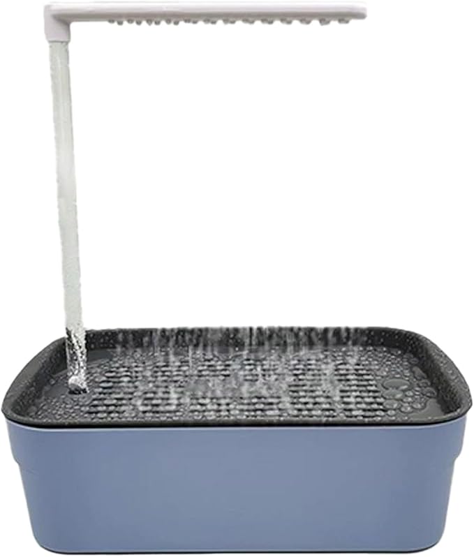 Bird Bath Shower Tub, Parrot Bathtub Bird Automatic Bath Shower, Water Cycle Parrot Circulating Shower, Automatic Parrot Bath Fountain, USB Electric Bird Bathtub with Shower, Pet Bird Bath (Dark)