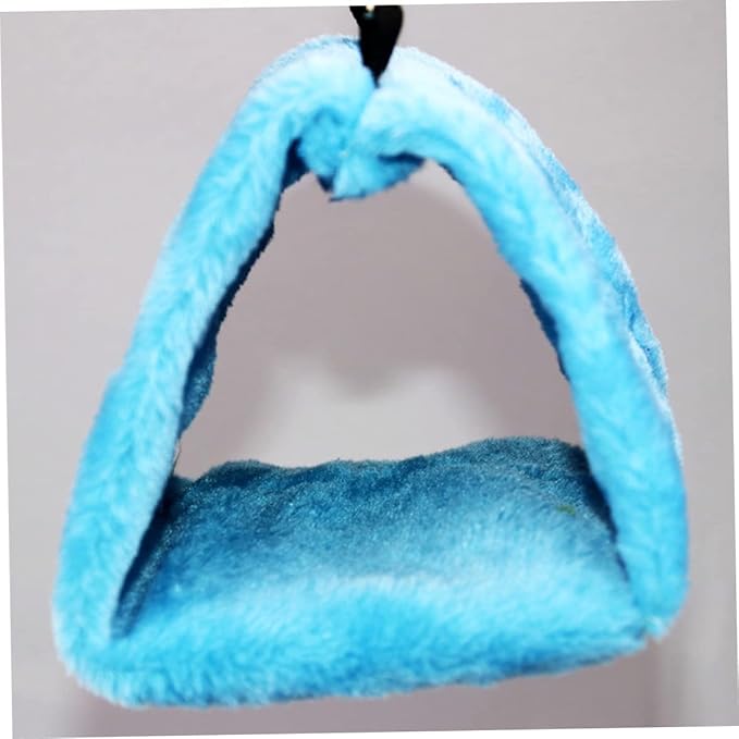 Warm Bird Nest House, Plush Snuggle Bird Hammock, Hanging Snuggle Cave Happy Hut Bird Parrot Hideaway for Pet Parrot Parakeet Cockatiel Conure Cockatoo(Blue)