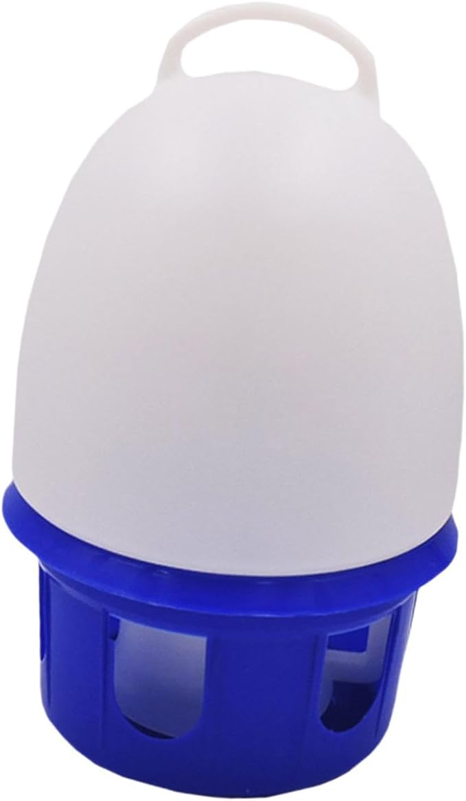 Pigeon Drinker Bird Water Drinker Bucket Cage Accessories Pigeon Water Dispenser for Pigeon Peacock Pet Supplies Farm Chick, 10L Big Handle