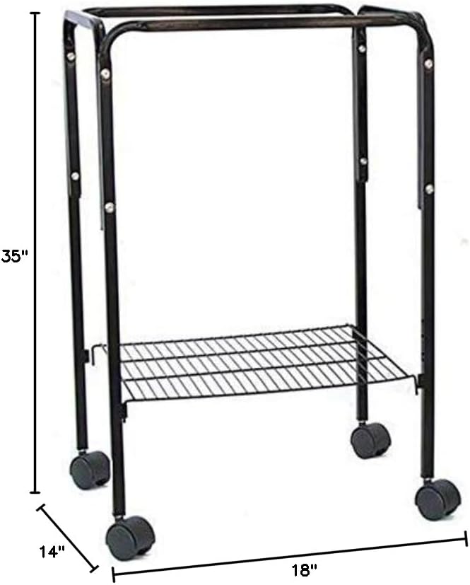 Mcage Large Dome Roof Top Flight Parrot Bird Cage with Toy Ladder Rolling Stand for Cockatiel Parakeet Conure Lovebird Budgie Parrotlet Finch Canary Small Parrot