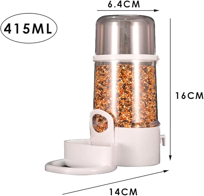 Automatic Bird Food Feeder Bird Seed Bowl with Clip Parrot Dispenser Bottle Food Cup Bowls for Parrot Cage
