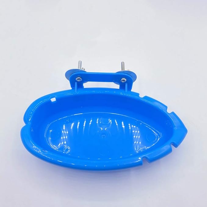 Upgraded Hanging Bird Bath Bird Bathtub Cube Bath Shower Box Bowl Hanging Cage Tool for Little Bird