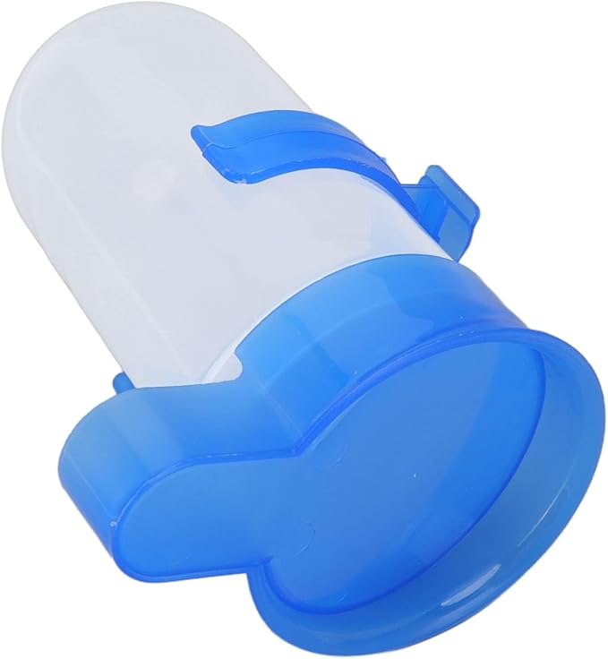 Pssopp Automatic Bird Feeder & Water Dispenser, Clear Bird Food Seed Dispenser, Hanging Cage Feeder, 800ml, Blue, Plastic, Adult, Modern, Medium Breeds, Outdoor, Multiple Pets