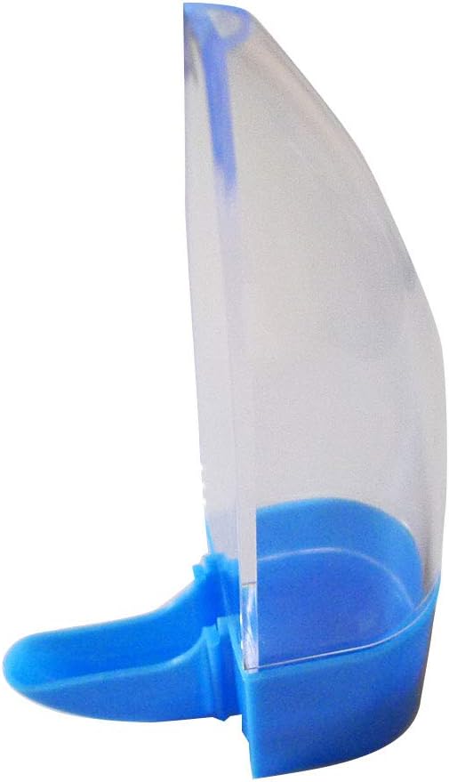 Bird Cage Water Bottle Dispenser Feeder for Zebra Finch Budgies Set of 2 (Blue)