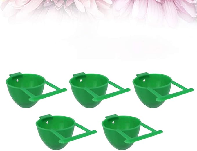 Balacoo 10Pcs Bird Feeding Cages Parrot Accessory