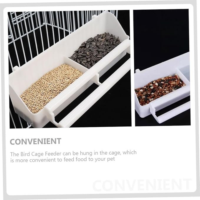 12 Pcs Parrot Bird Feeder Pigeon Feeder Containers for Fruit Bird Food for Parakeets for Cage Pp Material