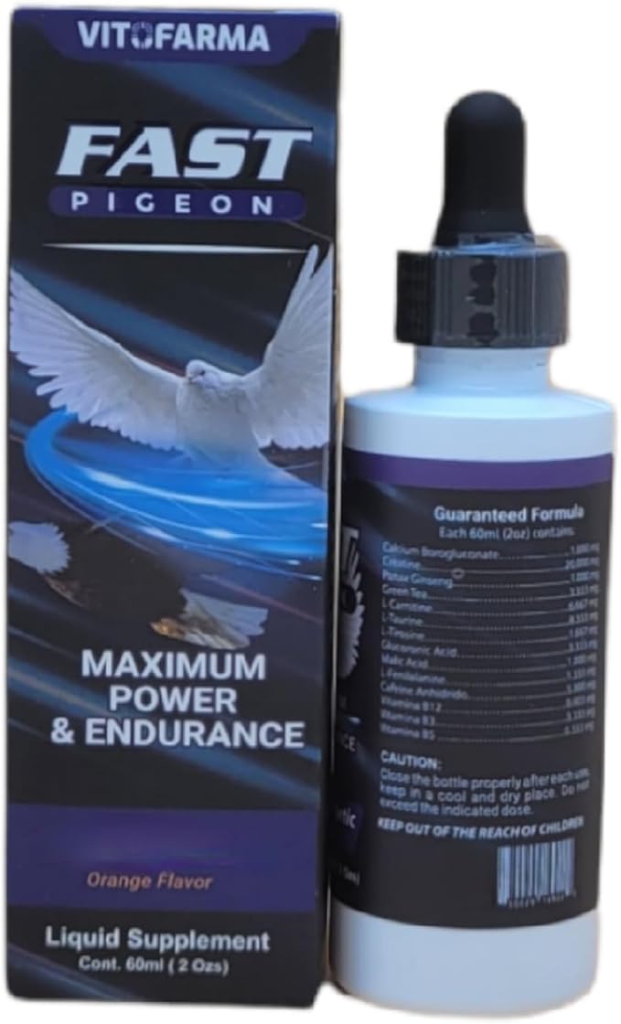 Fast Pigeon Supplement Liquid for Pigeon - Vitamin Minerals for Birds 60 ml
