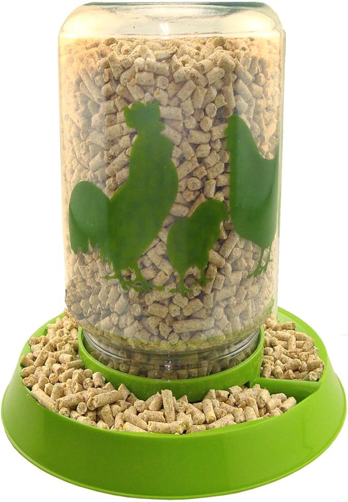 Lixit® Feeder or Waterer for Chickens and Other Wildlife - Made in USA (4 Quart)