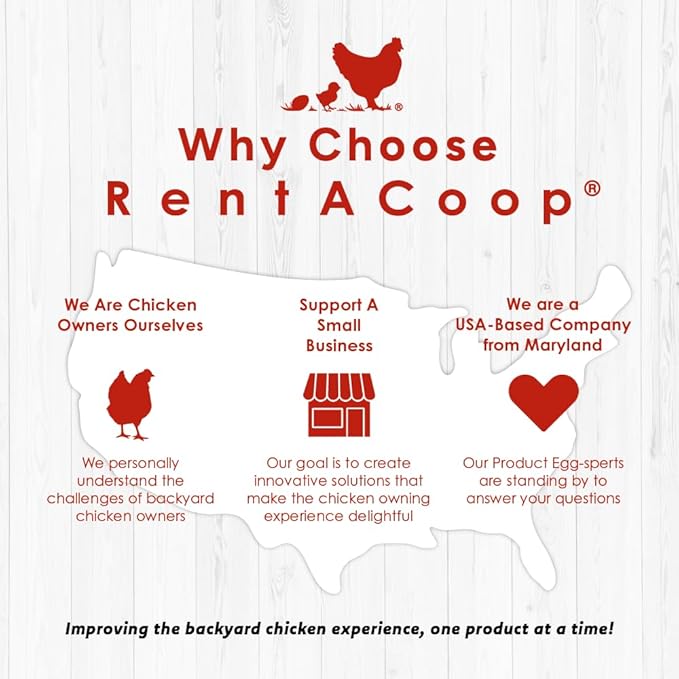 RentACoop Flock Feeder 65 lb - Large Capacity, Weatherproof Metal 6-Port Feeder for Adult Chickens, Turkeys, Ducks, and More
