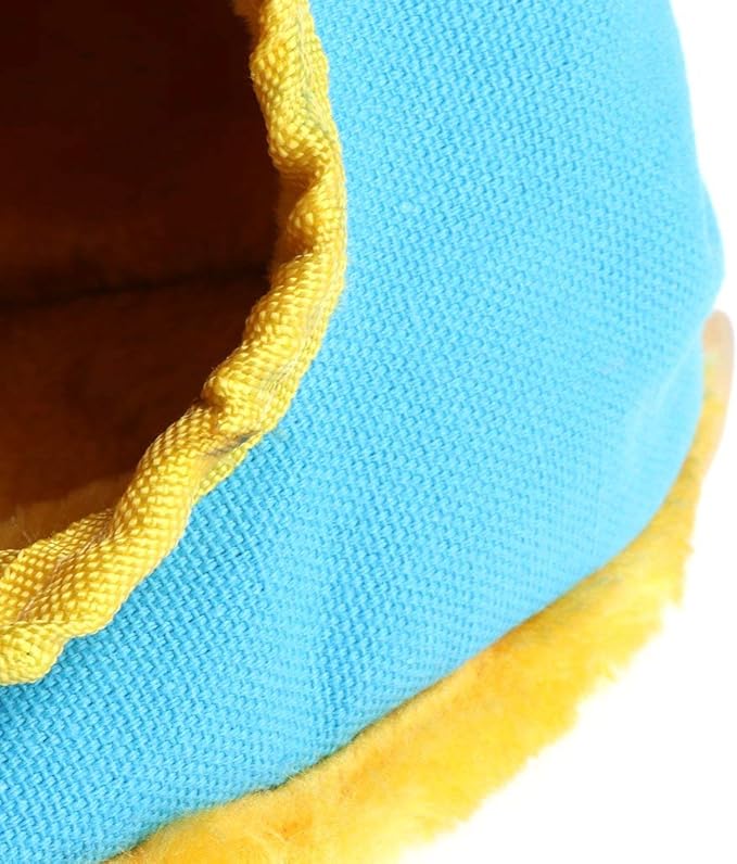 Litewoo Bird Hammock Nest Plush Warm Hanging Tent Pet Parrot Swing Bed Cave Cage for Parakeet Canary Cockatiel Lovebird Hamster Random Color (Large)