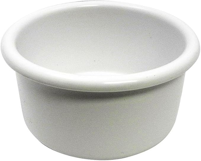 Crock-Style White Plastic Bird Dish 28 oz