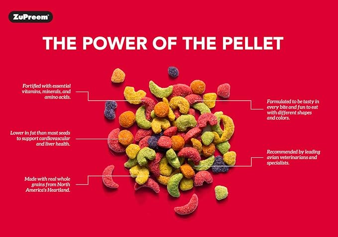 Zupreem 230340 Fruitblend With Natural Fruit Flavors For Medium Birds 35 Lbs