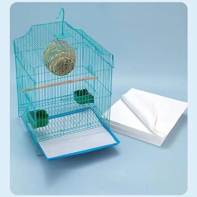 150ct Birdcage Liner Choose Plain-Poly Coated-Wax-Reptile-Pet Liner Message with EACT Size After Ordering (Poly Coated up to 15x15)