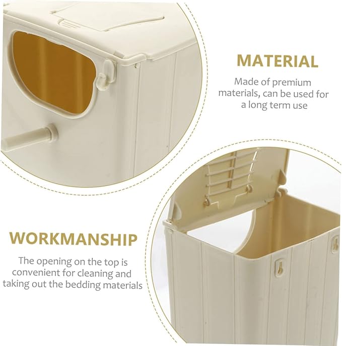 POPETPOP 12 Pcs Bird Breeding Box Parakeet for Parakeets Birdhouses Outdoors Hanging Bird Box Pet Supplies Plastic Hut Plastic Breeding House Tail Hanging Budgie Nesting