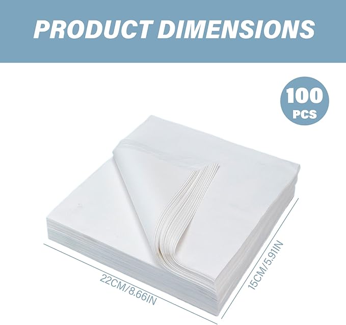 100Pcs Bird Cage Liner, Non-Woven Fabric Cage Liner 6x8.6 Rectangle Cage Liners Precut Absorbent Cushion Pad Mat Bird Cage Accessories for Pet Bird Parrot