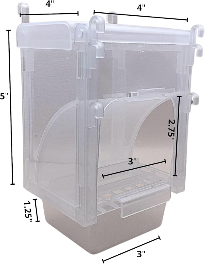 Bird feeders, Automatic Feeder, Canary Bird Feeder, Feeder for Finches, Canary Food, Feeder for Birds in a cage, Food Dispenser, cage, Accessories for Parakeets, Seed Feeder, Accessories for Cages