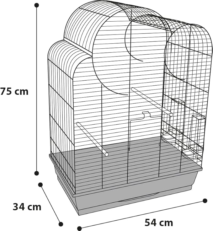 Flamingo Wammer 1 110143 Parakeet Cage Copper 54 x 34 x 75 cm