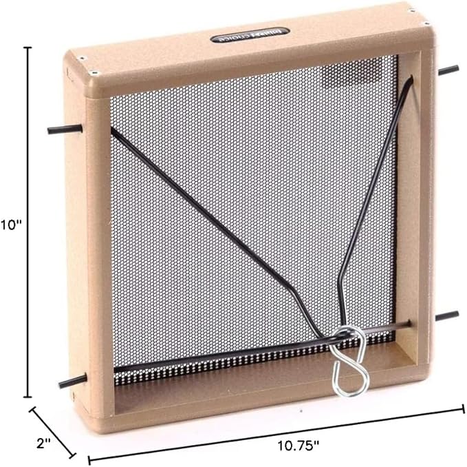 Birds Choice SNHPF125 Hanging Tray, Recycled Hanging Feeder w/ Collapsible Steel Hanging Rods, Small