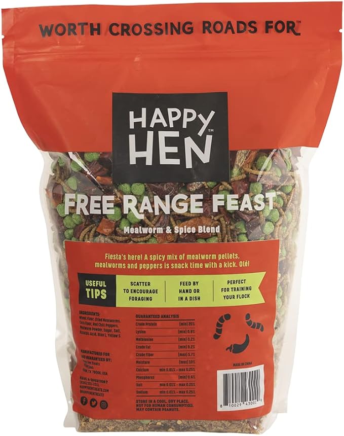 Happy Hen Treats Free Range Feast (Mealworm & Spice Blend)