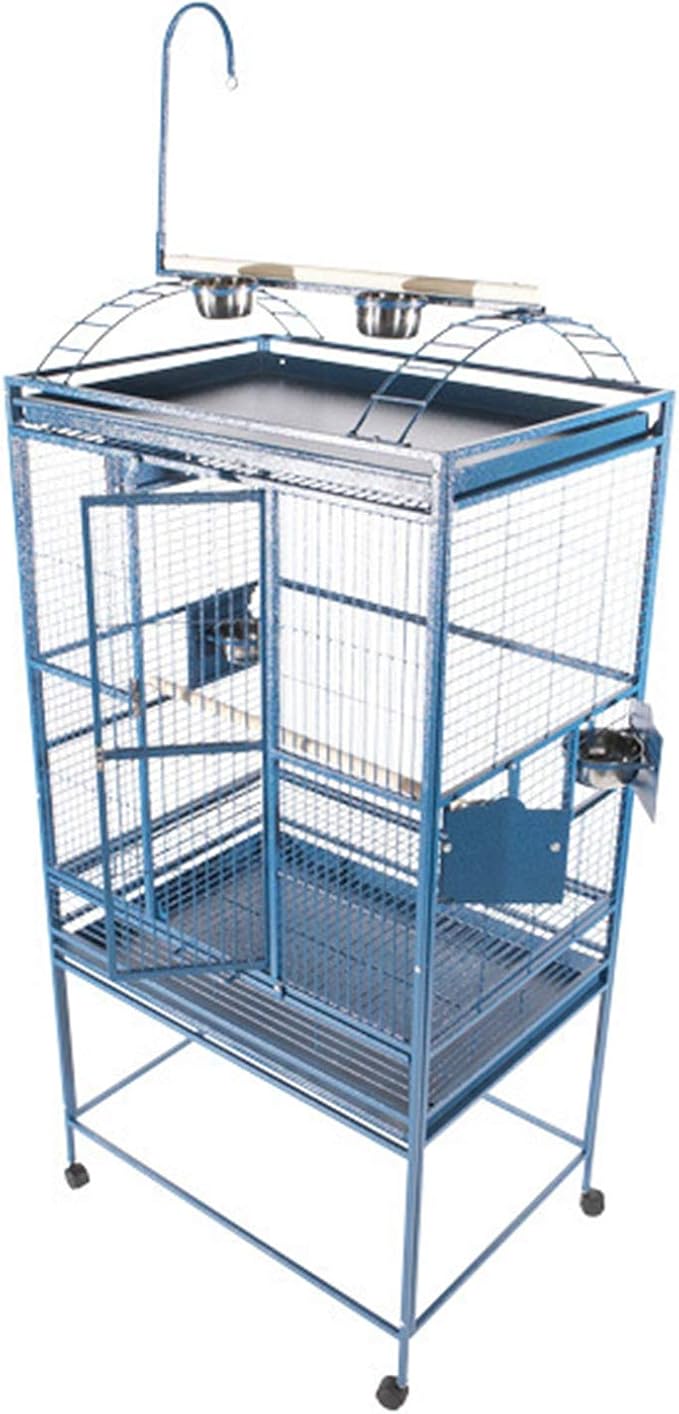 A&E Cage 8003223 Sandstone Play Top Bird Cage with 5/8" Bar Spacing, 32" x 23",Blue