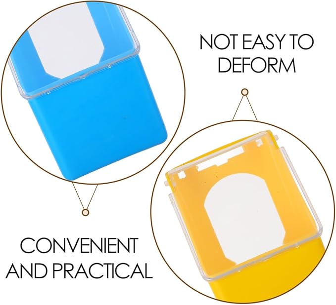 Alasum 2-Pack Hanging Pigeon Feeder 5.51×3.34×3.14In Thickened Plastic No-Waste Food Container for Cage Birds – Easy-Clean Slot Basin for Doves, Quail, Cockatiel