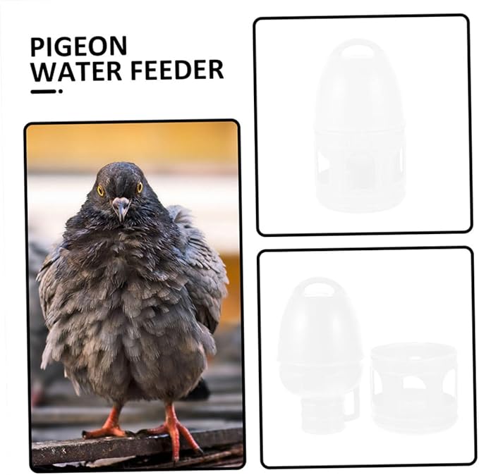 COLLBATH 10l Large Capacity Pigeon Water Dispenser No Mess Waterer for Pet Stores Zoos