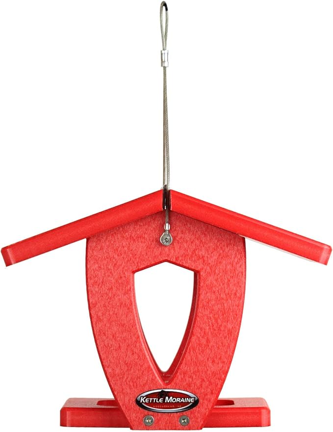 Kettle Moraine Recycled Mini Moraine Hopper Feeder (Red/Red)