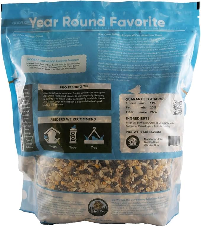 Bird Pro Classic Bird Seed (5 Pounds, Year Round Favorite)