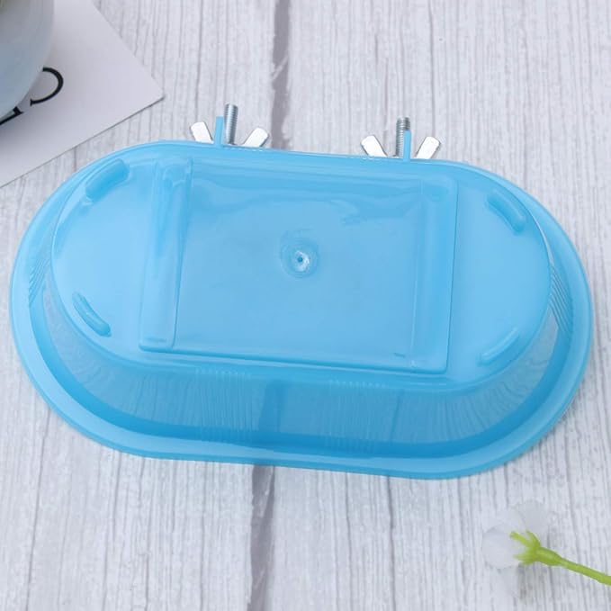 TEHAUX Pet Bath Tub Bird Bathtub Bath Toy Cage Indoor Playset Toys Tiger Skin Peony