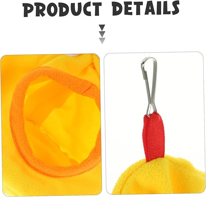 POPETPOP Bird Bed Parakeet Nesting Box Warm Flannel Sleeping Bag Parrot Sleeping Nest Bird Cage Hanging Bag Color