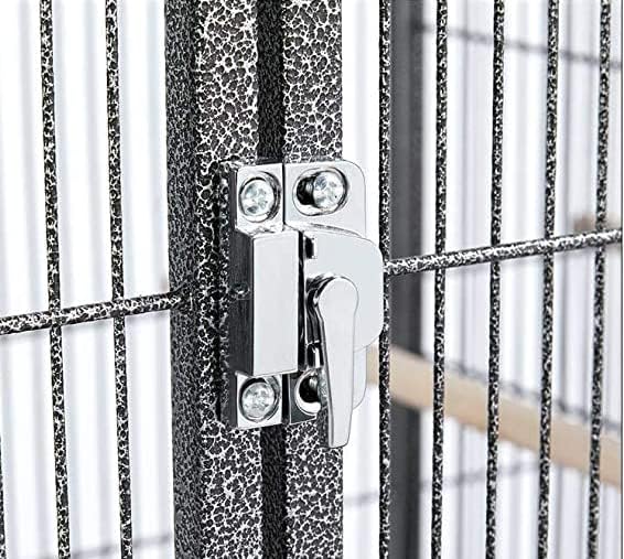 42" Sturdy Wrought Iron Single Stackable Center Divided Side Nesting Box Doors Breeder Breeding Bird Flight Double Rolling Cage for Aviaries Canaries Cockatiels Lovebirds Finches Budgies Small Parrots
