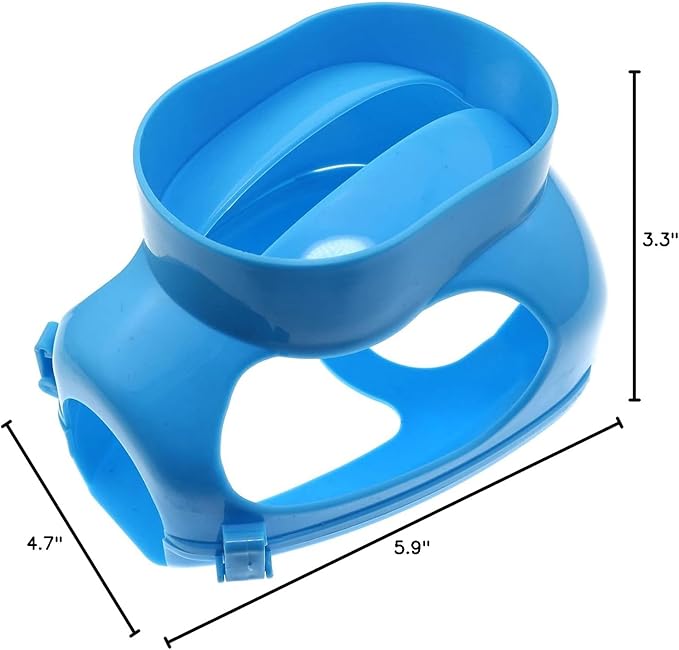 Pigeon Holder Bird Fixed Frame Rack - Plastic Feeding Syringe for Young Birds, Parrot Chick - Injection Feeding Fixed Mount Bird Supplies, Blue