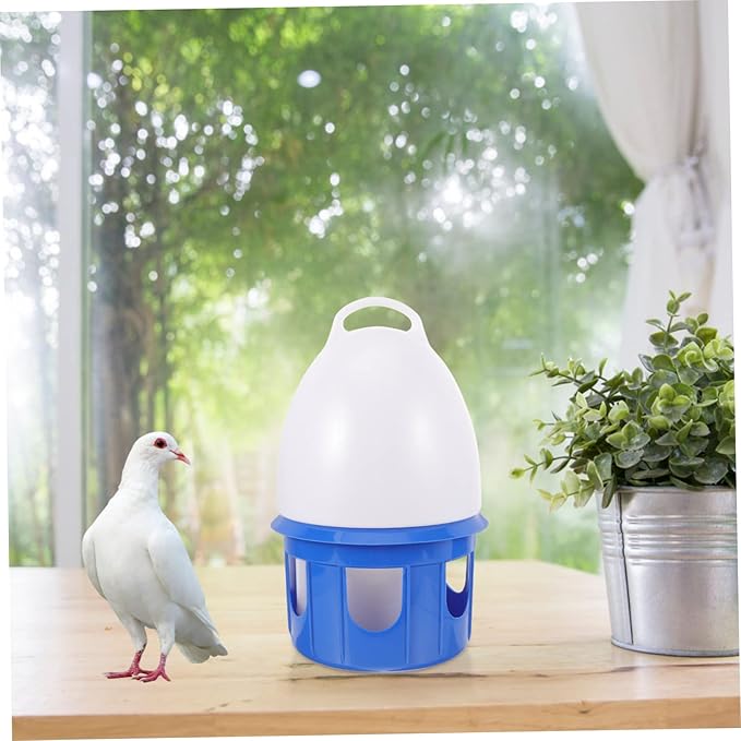 Large Capacity Pigeon Water Feeder Portable Plastic Bird Water Dispenser for Pigeons Quails and PET Birds for Cage Use and Outdoor Feeding